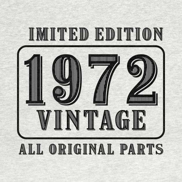 All original parts vintage 1972 limited edition birthday by colorsplash